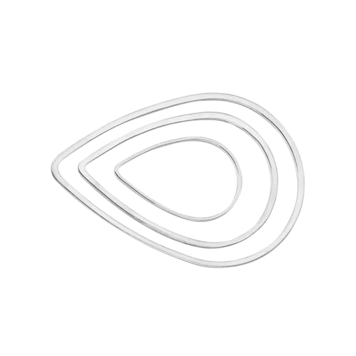 PLAFOPE 60 Stück Teiliges Kupfer Schmuckanhänger Weiß K mit Geometrischen Tropfenformen in Langlebig und Fein Verarbeitet für DIY Schmuckherstellung für Damen und Mädchen PLAFOPE 60 Stück Teiliges Kupfer Schmuckanhänger Weiß K mit Geometrischen Tropfenformen in Langlebig und Fein Verarbeitet für DIY Schmuckherstellung für Damen und Mädchen von PLAFOPE