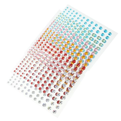 PLAFOPE 6Blätter Selbstklebende Edelstein Aufkleber für Gesicht und DIY Bastelprojekte Glitzernde Sticker Verschiedenen Farben für Kreative Dekorationen und Festivals PLAFOPE 6Blätter Selbstklebende Edelstein Aufkleber für Gesicht und DIY Bastelprojekte Glitzernde Sticker Verschiedenen Farben für Kreative Dekorationen und Festivals von PLAFOPE