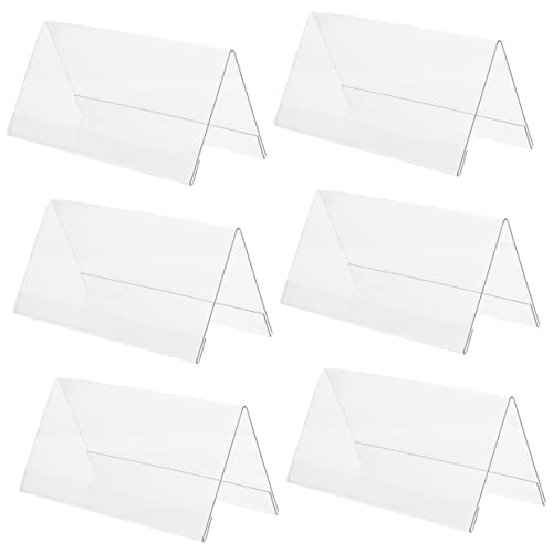 PLAFOPE 6Stücke Acryl Tischaufsteller für Platznummern Doppelseitige Namensschilder für Konferenzen und Events Praktische Tischbeschilderung aus Langlebigem Acryl von PLAFOPE