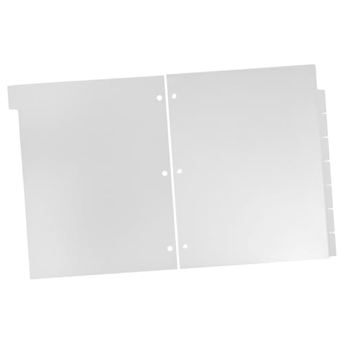 PLAFOPE 8 Blätter Teiliges Register Trennblätter mit Farbigen Laschen Abtrennbare Ordner Separatoren für Ringbuch Planer und Notizbuch Transparente Matte Indexseiten für Büro und Schule PLAFOPE 8 Blätter Teiliges Register Trennblätter mit Farbigen Laschen Abtrennbare Ordner Separatoren für Ringbuch Planer und Notizbuch Transparente Matte Indexseiten für Büro und Schule von PLAFOPE