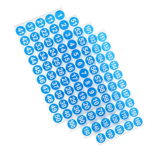 PLAFOPE 8 Blatt Runde Selbstklebende Zahlenaufkleber Wasserfeste Nummern etiketten Fortlaufend Vielseitige Digitale Label für Lager Mülltonnen Klassenzimmer Blau Praktische Sortierhilfe PLAFOPE 8 Blatt Runde Selbstklebende Zahlenaufkleber Wasserfeste Nummern etiketten Fortlaufend Vielseitige Digitale Label für Lager Mülltonnen Klassenzimmer Blau Praktische Sortierhilfe von PLAFOPE