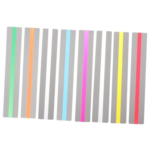 PLAFOPE 8 Stück Teiliges Farbige Lesestreifen Lesehilfe zum Lesen Verfolgen Lesezeichen für Lehrer Altersgruppen zum Sparen und Lesefortschritt Markieren PLAFOPE 8 Stück Teiliges Farbige Lesestreifen Lesehilfe zum Lesen Verfolgen Lesezeichen für Lehrer Altersgruppen zum Sparen und Lesefortschritt Markieren von PLAFOPE