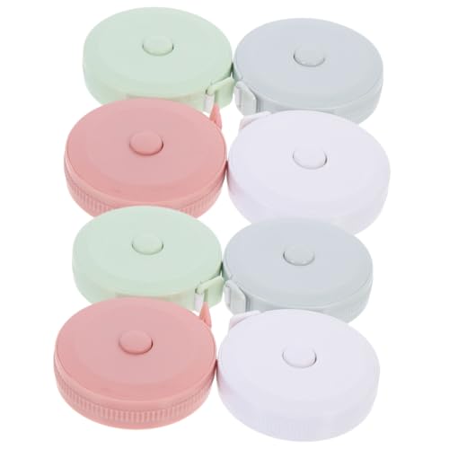 PLAFOPE 8 Stück Teiliges Flexibles Mini maßband Weiches Einziehbares Maßband zum Nähen Körpermaßband für Kleidung Vielseitiges Messwerkzeug in Weiß Blau Grün PLAFOPE 8 Stück Teiliges Flexibles Mini maßband Weiches Einziehbares Maßband zum Nähen Körpermaßband für Kleidung Vielseitiges Messwerkzeug in Weiß Blau Grün von PLAFOPE