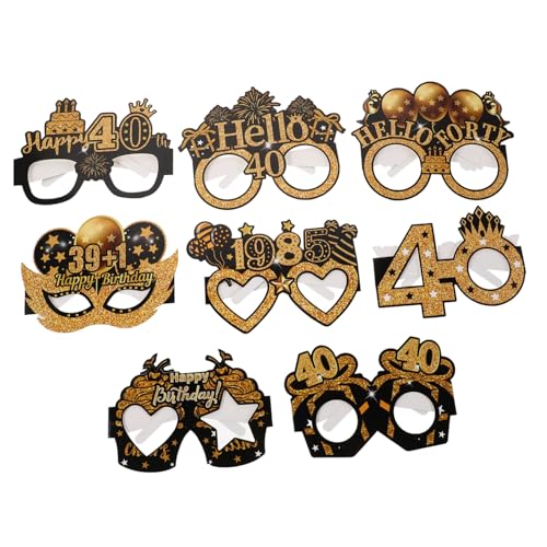 PLAFOPE 8 Stück Teiliges Papier-brillen Geburtstag Partydekoration Fotorequisiten Leichte Lustige Brillen für Männer Frauen Geburtstagsfeier Spaßfoto Zubehör PLAFOPE 8 Stück Teiliges Papier-brillen Geburtstag Partydekoration Fotorequisiten Leichte Lustige Brillen für Männer Frauen Geburtstagsfeier Spaßfoto Zubehör von PLAFOPE