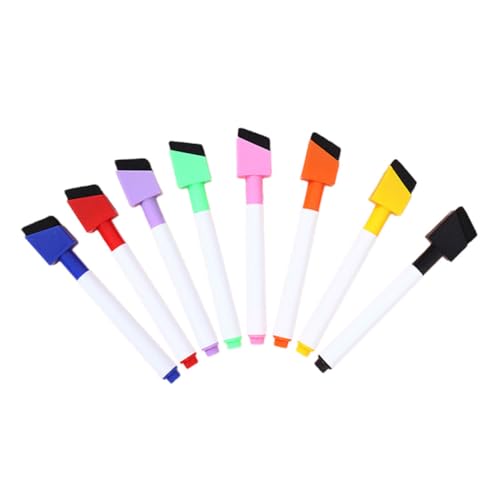 PLAFOPE 8 Stück Teiliges Whiteboard Marker Farbige Abwischbare Trockenmarker mit Feiner Spitze Wasserbasierte Schreibstifte für Büro Schule und Zuhause für Glatte Oberflächen und PLAFOPE 8 Stück Teiliges Whiteboard Marker Farbige Abwischbare Trockenmarker mit Feiner Spitze Wasserbasierte Schreibstifte für Büro Schule und Zuhause für Glatte Oberflächen und von PLAFOPE
