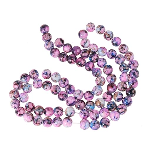 PLAFOPE 140 Stück 6 Mm Große Glasperlen Strang Für Armbänder Perlen Zur Schmuckherstellung Zubehör von PLAFOPE