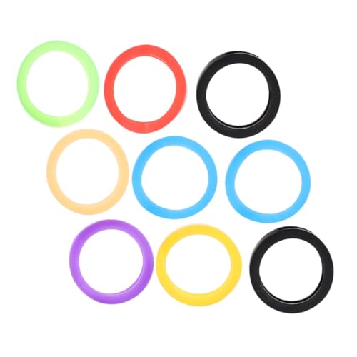 PLAFOPE 9 Stück Teiliges Flexible Silikon Schlüsselkappen Schlüsselkennzeichnung Schutzhüllen für Haus Autoschlüssel Weiche Langlebige Schlüsselabdeckungen für Einfache Organisation von PLAFOPE