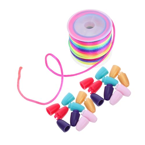 PLAFOPE Abnehmbarer Sicherheitsverschluss Kunststoff mit Farbigem Nylonband Weicher Kordelverbinder für Halsketten Armbänder DIY Schmuckherstellung Hautfreundlich Einfach zu Verarbeiten von PLAFOPE