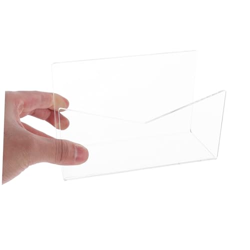 PLAFOPE Acryl Mail Organizer Schreibtisch Briefablage mit Fächern Transparenter Briefumschlag Halter Praktischer Dokumentenhalter für Büro Zuhause Schule von PLAFOPE