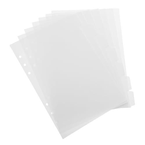 PLAFOPE Binder Trennblätter aus PP mit Beschreibbaren Abnehmbaren Reitern Klare Dokumenten und Notiztrennung Praktische Registerkarten für Büro und Planer Vielseitige Organisationshilfe PLAFOPE Binder Trennblätter aus PP mit Beschreibbaren Abnehmbaren Reitern Klare Dokumenten und Notiztrennung Praktische Registerkarten für Büro und Planer Vielseitige Organisationshilfe von PLAFOPE