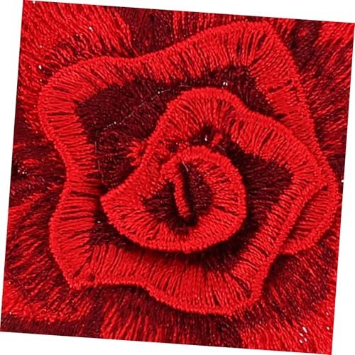 PLAFOPE Blumen Aufnähbare Stickpatches Stoffapplikationen für Kleidung DIY Jacken Taschen Reparatur Flicken Rot Textilpatches zum Aufnähen und Dekorieren PLAFOPE Blumen Aufnähbare Stickpatches Stoffapplikationen für Kleidung DIY Jacken Taschen Reparatur Flicken Rot Textilpatches zum Aufnähen und Dekorieren von PLAFOPE