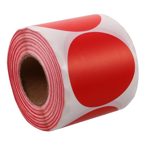 PLAFOPE Bunte Selbstklebende Etikettenrolle Beschreibbare Aufkleber für Organisation Klassifizierung im Haushalt Büro Schule Praktische Klebelabels in Rot PLAFOPE Bunte Selbstklebende Etikettenrolle Beschreibbare Aufkleber für Organisation Klassifizierung im Haushalt Büro Schule Praktische Klebelabels in Rot von PLAFOPE