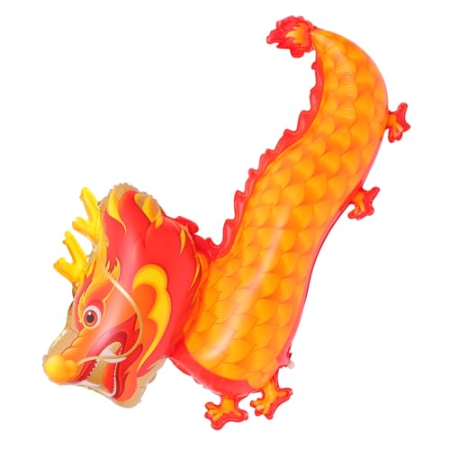 PLAFOPE Chinesischer Drachenballon Orange Leicht Tragbar Frühlingsfest Dekoration Party Ballon für Neujahrsfeier und Kindergeburtstag PLAFOPE Chinesischer Drachenballon Orange Leicht Tragbar Frühlingsfest Dekoration Party Ballon für Neujahrsfeier und Kindergeburtstag von PLAFOPE