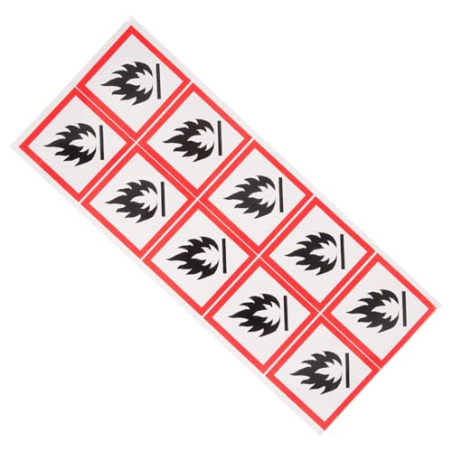 PLAFOPE Flammflüssigkeit Warnschild PVC Selbstklebend Feuergefahr Hinweis Aufkleber für Industrie Werkstatt Schule und Öffentliche Plätze PLAFOPE Flammflüssigkeit Warnschild PVC Selbstklebend Feuergefahr Hinweis Aufkleber für Industrie Werkstatt Schule und Öffentliche Plätze von PLAFOPE