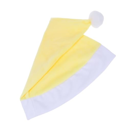 PLAFOPE Gelbe Weihnachtsmütze aus Weichem Kurzplüsch Santa-hut Kostüm Requisite für Festliche Xmas Dekoration Komfortabel nicht Verblassend Geeignet für Karneval und Weihnachtsfeier PLAFOPE Gelbe Weihnachtsmütze aus Weichem Kurzplüsch Santa-hut Kostüm Requisite für Festliche Xmas Dekoration Komfortabel nicht Verblassend Geeignet für Karneval und Weihnachtsfeier von PLAFOPE