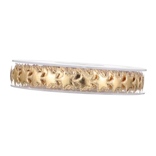 PLAFOPE Goldenes Geprägtes Weihnachtsband mit Fünfzackigen Sternen Dekoratives Geschenkband für DIY Weihnachtsdeko Festliche Geschenkverpackung Geeignet für Party und Basteln PLAFOPE Goldenes Geprägtes Weihnachtsband mit Fünfzackigen Sternen Dekoratives Geschenkband für DIY Weihnachtsdeko Festliche Geschenkverpackung Geeignet für Party und Basteln von PLAFOPE