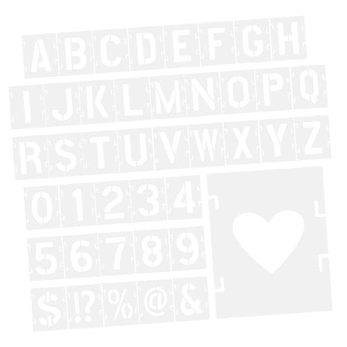 PLAFOPE Große Buchstaben Schablonen Pet Wiederverwendbar für Wand Tür Mailbox Schilder Vielseitige Zahlenschablonen zum Basteln und Sprühfarben Stabile Alphabet Stencils für Kreative PLAFOPE Große Buchstaben Schablonen Pet Wiederverwendbar für Wand Tür Mailbox Schilder Vielseitige Zahlenschablonen zum Basteln und Sprühfarben Stabile Alphabet Stencils für Kreative von PLAFOPE