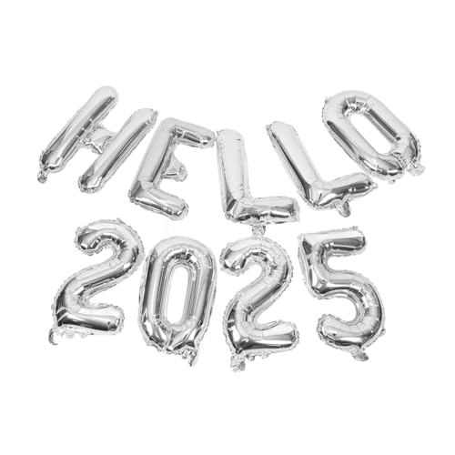 PLAFOPE Dekorative Party-luftballons Für Das Neue Jahr 2025 Zahlen- Und Buchstaben-set Aus Aluminiumfolie PLAFOPE Dekorative Party-luftballons Für Das Neue Jahr 2025 Zahlen- Und Buchstaben-set Aus Aluminiumfolie von PLAFOPE