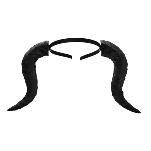 PLAFOPE Halloween Dragon Horns Headband Gothic Cosplay Hairband Damen Teufel Kostüm Zubehör Mardi Gras Party Halloween PLAFOPE Halloween Dragon Horns Headband Gothic Cosplay Hairband Damen Teufel Kostüm Zubehör Mardi Gras Party Halloween von PLAFOPE