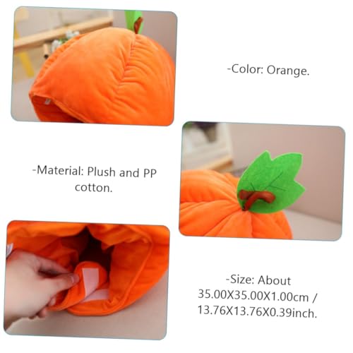 PLAFOPE Halloween Kürbis Kopfteil Komfortabler Kopfschmuck Einfache Handhabung Leichter Partyhut für Erwachsene von PLAFOPE
