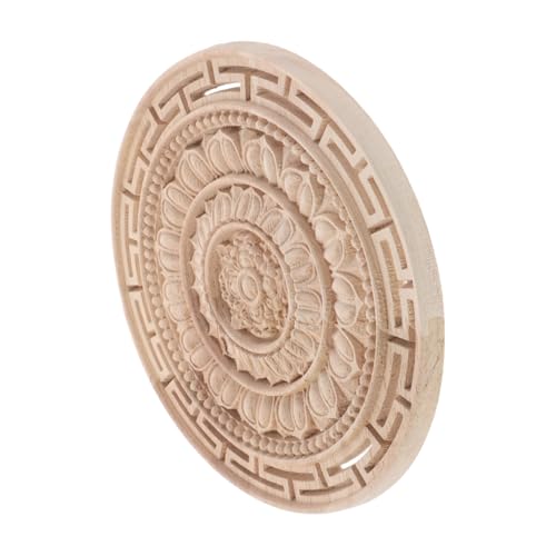 PLAFOPE Handgefertigte Holzschnitzerei Dekoration Geschnitzter Holzaufkleber Holzapplikation Für Kleiderschränke Mandala Blumen Onlay Unbemalte Holzblume Holz Onlay PLAFOPE Handgefertigte Holzschnitzerei Dekoration Geschnitzter Holzaufkleber Holzapplikation Für Kleiderschränke Mandala Blumen Onlay Unbemalte Holzblume Holz Onlay von PLAFOPE