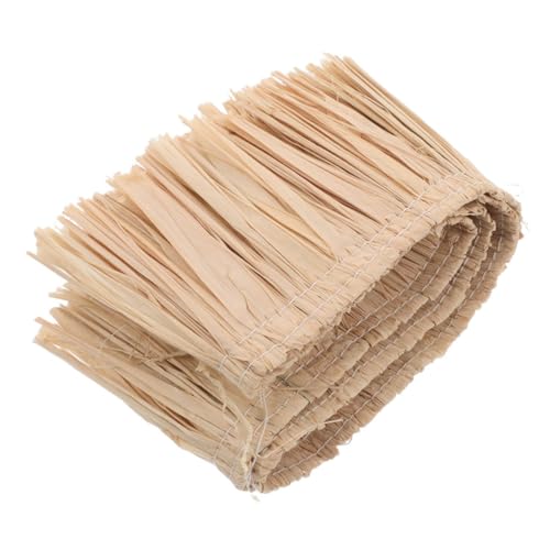 PLAFOPE Handgewebte Raffia Strohfransen Natürliche Fransenborte für DIY Basteln Vielseitige Dekoration für Luau Röcke Taschen Schuhe und Wohnaccessoires PLAFOPE Handgewebte Raffia Strohfransen Natürliche Fransenborte für DIY Basteln Vielseitige Dekoration für Luau Röcke Taschen Schuhe und Wohnaccessoires von PLAFOPE