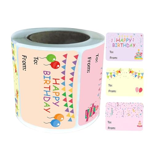 PLAFOPE Happy Birthday Aufkleber Geburtstag Namensetiketten Selbstklebend für Geschenke Umschläge Tischdeko Mitgebsel Kindergeburtstag Party Dekoration Langlebig und Leicht Anzubringen PLAFOPE Happy Birthday Aufkleber Geburtstag Namensetiketten Selbstklebend für Geschenke Umschläge Tischdeko Mitgebsel Kindergeburtstag Party Dekoration Langlebig und Leicht Anzubringen von PLAFOPE