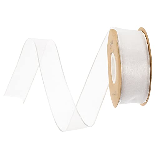 PLAFOPE Hochwertiges Weißes Gauze Geschenkband aus Perlenstoff Weiches Faltenfreies Bastelband für Hochzeit Party Dekoration DIY Blumensträuße Bouquet Verpackung Strapazierfähiges PLAFOPE Hochwertiges Weißes Gauze Geschenkband aus Perlenstoff Weiches Faltenfreies Bastelband für Hochzeit Party Dekoration DIY Blumensträuße Bouquet Verpackung Strapazierfähiges von PLAFOPE