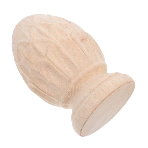 PLAFOPE Holzsäulen Aufsatz Ananasform Holzschnitzerei Treppenpfosten Spitze Europäischer Stil Dekorativer Zaunpfosten Finial für Heimdekoration PLAFOPE Holzsäulen Aufsatz Ananasform Holzschnitzerei Treppenpfosten Spitze Europäischer Stil Dekorativer Zaunpfosten Finial für Heimdekoration von PLAFOPE