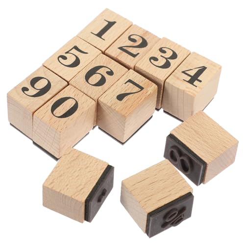 PLAFOPE Holzstempel mit Zahlenmotiv Langlebige Holz-materialien für DIY Bastelarbeiten Scrapbooking und Kartengestaltung Handliche für Kreative Dekoration und Geschenke PLAFOPE Holzstempel mit Zahlenmotiv Langlebige Holz-materialien für DIY Bastelarbeiten Scrapbooking und Kartengestaltung Handliche für Kreative Dekoration und Geschenke von PLAFOPE