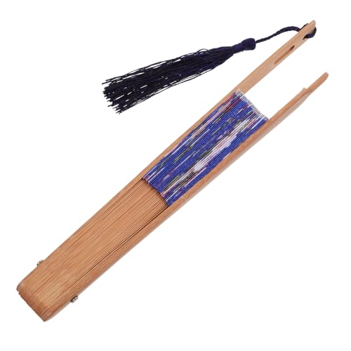 PLAFOPE Japanischer Faltbarer Handfächer mit Langem Griff Traditioneller Dekorativer Papierfächer für Hochzeit Bühnenauftritte und Asiatische Wohnraumdekoration Tragbar und Platzsparend PLAFOPE Japanischer Faltbarer Handfächer mit Langem Griff Traditioneller Dekorativer Papierfächer für Hochzeit Bühnenauftritte und Asiatische Wohnraumdekoration Tragbar und Platzsparend von PLAFOPE