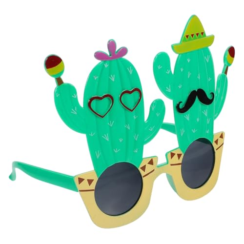 PLAFOPE Kaktus Sonnenbrille für Sommerpartys Lustige Hawaiianische Brille als Fotorequisiten für Luau Feiern und Tropische Events Party Zubehör PLAFOPE Kaktus Sonnenbrille für Sommerpartys Lustige Hawaiianische Brille als Fotorequisiten für Luau Feiern und Tropische Events Party Zubehör von PLAFOPE