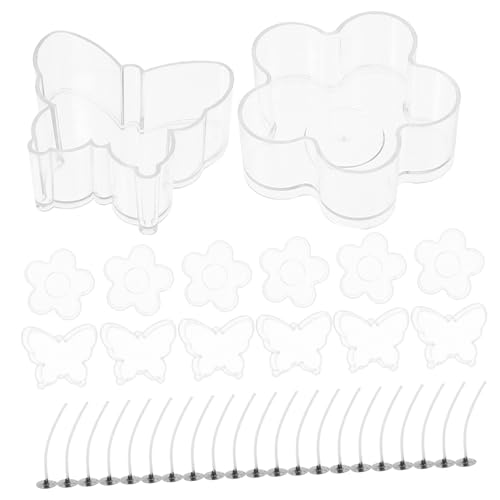PLAFOPE Klarer Kunststoff Kerzenglas Teilig mit Dochten Hitzebeständig Langlebig für DIY Kerzenherstellung Geeignet für Paraffin und Bienenwachs für Geburtstag Hochzeit Weihnachten PLAFOPE Klarer Kunststoff Kerzenglas Teilig mit Dochten Hitzebeständig Langlebig für DIY Kerzenherstellung Geeignet für Paraffin und Bienenwachs für Geburtstag Hochzeit Weihnachten von PLAFOPE