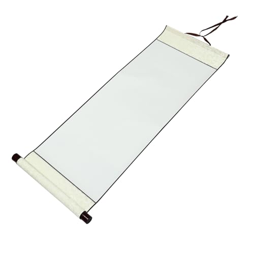 PLAFOPE Leere Chinesische Hängende Schriftrolle aus Xuan-papier für Kalligraphie und Malerei Leichte Handliche Reispapierrolle mit Lanyard für Wanddekoration und Kreative Kunstprojekte PLAFOPE Leere Chinesische Hängende Schriftrolle aus Xuan-papier für Kalligraphie und Malerei Leichte Handliche Reispapierrolle mit Lanyard für Wanddekoration und Kreative Kunstprojekte von PLAFOPE