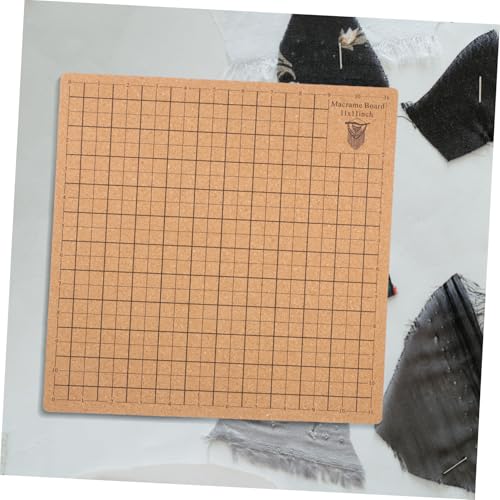 PLAFOPE Macramee brett aus Robustem Kork Pins Wiederverwendbares Quadratisches DIY Flecht Knotentafel für Armbänder Häkel Bastelprojekte von PLAFOPE