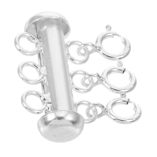 PLAFOPE Necklace Clasp Mehrreihiger Schmuckverschluss für Frauen Langlebig Verhedderungsfrei für Layering Vielseitig Einsetzbar bei Halsketten Armbändern Anklets Eleganter Silberschmuck PLAFOPE Necklace Clasp Mehrreihiger Schmuckverschluss für Frauen Langlebig Verhedderungsfrei für Layering Vielseitig Einsetzbar bei Halsketten Armbändern Anklets Eleganter Silberschmuck von PLAFOPE