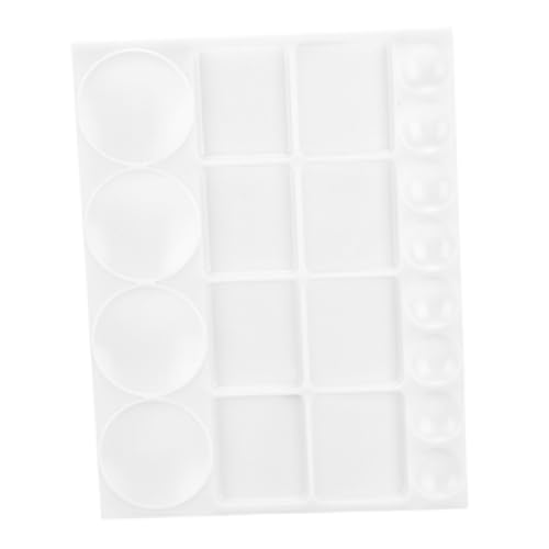 PLAFOPE Plastik Rechteckig Leicht zu Reinigen Multifunktionale Malpalette mit Glatter Oberfläche Platzsparend und Praktisch für Acrylfarben DIY Malzubehör und Aquarellmalerei PLAFOPE Plastik Rechteckig Leicht zu Reinigen Multifunktionale Malpalette mit Glatter Oberfläche Platzsparend und Praktisch für Acrylfarben DIY Malzubehör und Aquarellmalerei von PLAFOPE