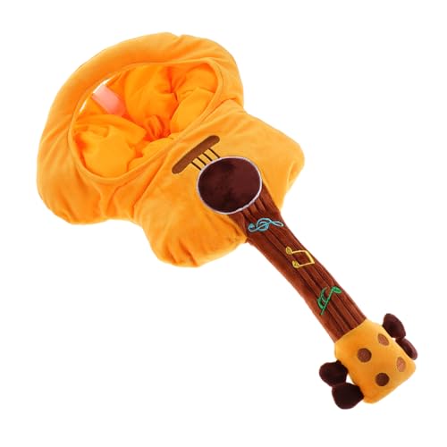PLAFOPE Plüsch Gitarre Kostüm Hut Weiches Cartoon Partyaccessoire Lustiger Foto Requisit Für Erwachsene Feier Spaß PLAFOPE Plüsch Gitarre Kostüm Hut Weiches Cartoon Partyaccessoire Lustiger Foto Requisit Für Erwachsene Feier Spaß von PLAFOPE