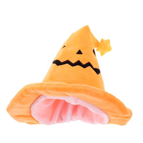 PLAFOPE Pumpkin Witch Hut Halloween Kostümaccessoire Leichter Unisex Hexenhut Für Party Cosplay Festliche Mützen Für Halloween Weihnachtsfeiern von PLAFOPE