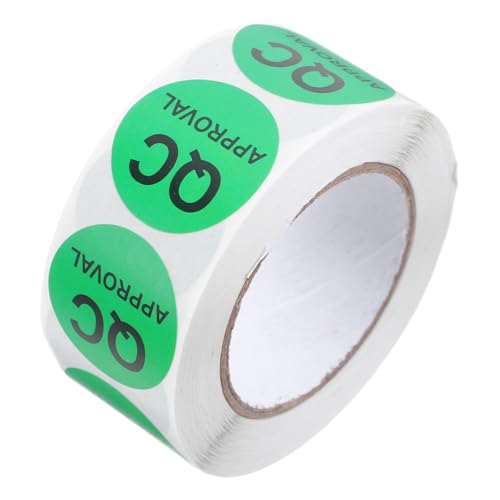 PLAFOPE Qc Etiketten Rund Selbstklebend mit Schwarzem Text Qualitätskontrolle Aufkleber für Produktprüfung Lagerbestand und Versand Beständig Leicht Anzubringen Vielseitig Einsetzbar PLAFOPE Qc Etiketten Rund Selbstklebend mit Schwarzem Text Qualitätskontrolle Aufkleber für Produktprüfung Lagerbestand und Versand Beständig Leicht Anzubringen Vielseitig Einsetzbar von PLAFOPE