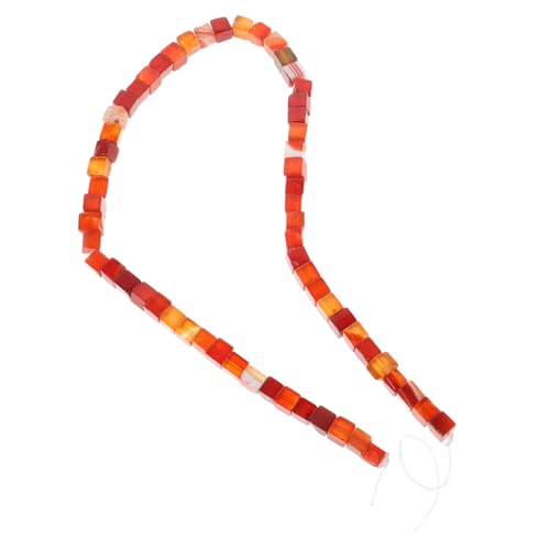 PLAFOPE Roter Karneol Würfel Abstandshalter Perlen für DIY Schmuckherstellung Lose Kleine Steinperlen Quadratische Agat Charms für Armband Halskette Flexible Halbfertige Bastelperlen PLAFOPE Roter Karneol Würfel Abstandshalter Perlen für DIY Schmuckherstellung Lose Kleine Steinperlen Quadratische Agat Charms für Armband Halskette Flexible Halbfertige Bastelperlen von PLAFOPE