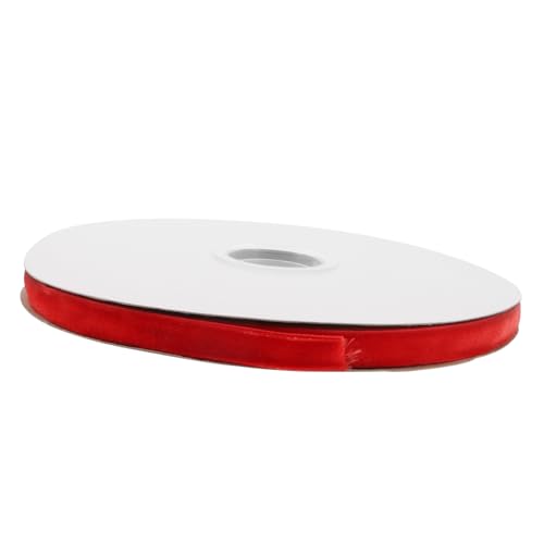 PLAFOPE Rotes Samtband Breites Geschenkband Samt Schleifenband Dekoband für Geschenkverpackung DIY Basteln Langlebig und Praktisch von PLAFOPE