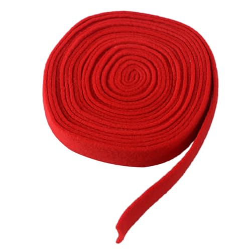 PLAFOPE Rotes Wollfilzband für DIY Weihnachtsdeko Langlebiges Filzmaterial für Kränze Schleifen Baumverzierungen Umweltfreundliches Bastelband für Kreative Heimdekoration von PLAFOPE