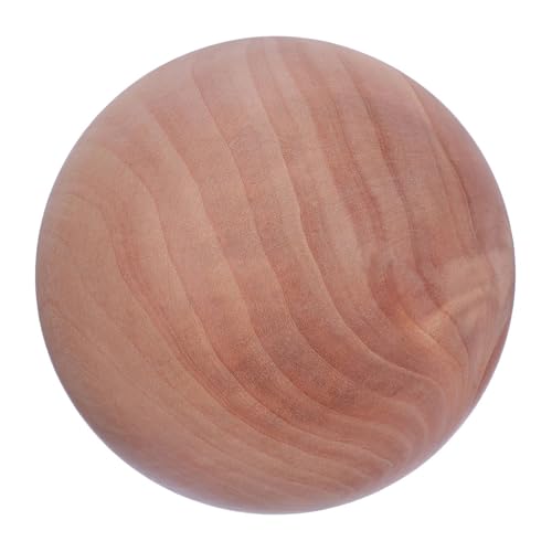 PLAFOPE Runde Holzperle Glatte Unbehandelte Holzkugel für DIY Bastelprojekte Vielseitiges Zubehör zum Bemalen und Dekorieren für Handwerk Geschenkdekoration und Kreative Gestaltung von PLAFOPE