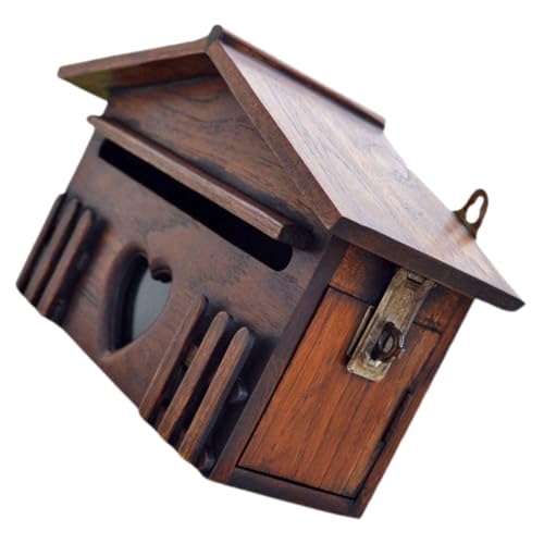 PLAFOPE Rustikaler Holzbriefkasten Wetterfest Wandmontage Großer Vorschlagskasten für Zuhause Büro mit Natürlicher Holzoptik und Einfacher Installation PLAFOPE Rustikaler Holzbriefkasten Wetterfest Wandmontage Großer Vorschlagskasten für Zuhause Büro mit Natürlicher Holzoptik und Einfacher Installation von PLAFOPE