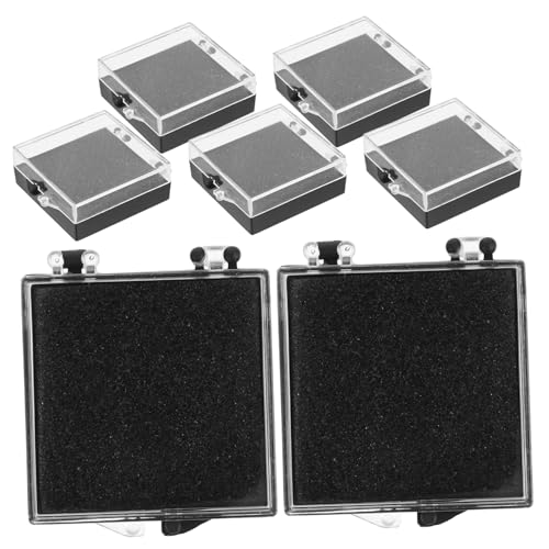 PLAFOPE Schmuck-geschenkbox Box Mit Deckel 6 Teilige Box Schmuckschatulle Anstecknadelhalter Anstecknadel Ausstellungsbox Anstecknadel Ausstellungsbox Präsentationsbehälter Ansteck Organizer Abzeichen von PLAFOPE