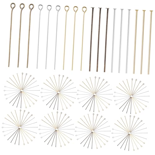 PLAFOPE Schmuckherstellung Zubehör Förmige und Förmige Flachkopf Schmucknadeln Farben Silber Gold Antikbronze Biegbar für Armbänder Halsketten Ohrringe PLAFOPE Schmuckherstellung Zubehör Förmige und Förmige Flachkopf Schmucknadeln Farben Silber Gold Antikbronze Biegbar für Armbänder Halsketten Ohrringe von PLAFOPE