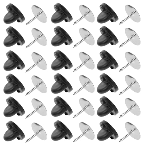 PLAFOPE Schwarze Brooch Pins aus Praktische Anstecknadel mit Halbrundem Griff Langlebiges Zubehör für Abzeichen Namensschilder und DIY Schmuckherstellung PLAFOPE Schwarze Brooch Pins aus Praktische Anstecknadel mit Halbrundem Griff Langlebiges Zubehör für Abzeichen Namensschilder und DIY Schmuckherstellung von PLAFOPE