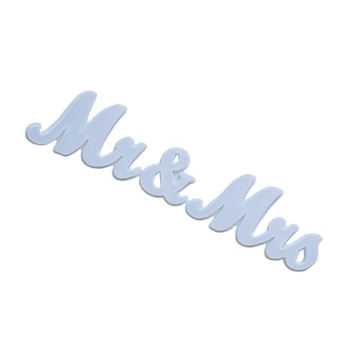 PLAFOPE Silikonform Buchstaben Mr Mrs DIY Gießform Aufhängen Wiederverwendbar für Kreative Bastelprojekte und Handgemachte Dekorationen PLAFOPE Silikonform Buchstaben Mr Mrs DIY Gießform Aufhängen Wiederverwendbar für Kreative Bastelprojekte und Handgemachte Dekorationen von PLAFOPE