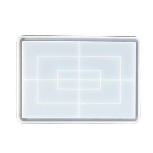 PLAFOPE Silikonform Epoxidharz Tray Gießform für Manuelles Basteln Rundes Tablett mit Glatter Oberfläche Leichtes Handliches DIY aufbewahrungsbehälter form Einfach zu Entformen für von PLAFOPE